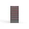Strong Hold 8 drawer cabinet - (6x 5ft, 1x 7ft, 1x 9ft) - Red accents - Keyed Different S3060-PPDAS-0804DS - alternate 1