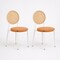 Leisuremod Euston Velvet Dining Chair with Woven Rattan Backrest & Stainless Frame, 2PK ECW17BR2 - alternate 1