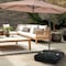 Simple Deluxe Offset Patio Wheels Cantilever Umbrella Base Stand Filled with 220 Lbs Water or 410 Lbs Sand, 33'X3 LGBRLABASESQUARE220 - alternate 5