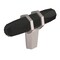 Amerock London 2-1/2 in 64 mm Length Black Bronze/Satin Nickel Cabinet Knob BP36647BBRG10 - alternate 1