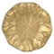 Homeroots 6in Gold Cast Iron Handmade Leaf Trinket Tray 713017 - alternate 7