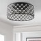 Jonathan Y Gabrielle 19" Metal/Crystal LED Flush Mount Ceiling Light, Oil Rubbed Bronze/Clear JYL9024A - alternate 7