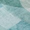 Homeroots 8' Teal Blue And Ivory Round Abstract Washable Indoor Outdoor Area Rug 630437 - alternate 3