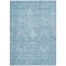 Homeroots 8' X 10' Sky Blue And Ivory Damask Washable Indoor Outdoor Area Rug 603362 - alternate 2