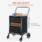 Vevor Folding Shopping Cart Rolling Grocery Cart with Double Baskets 210 LBS ZZ 509-7 - alternate 2