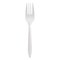 Berkley Square Mediumweight Polypropylene Cutlery, Fork, White, PK1000, 1000PK 1012000 - alternate 1