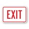 Signmission Exit, Heavy-Gauge Aluminum Rust Proof Parking Sign, 18" H, 24" L, A-1824-25201 A-1824-25201 - alternate 1