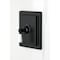 Kingston Brass Single-Handle Pressure Balanced Tub and Shower Faucet, Matte Black KB6140PL - alternate 2