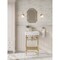 Kingston Brass 20" Ceramic Console Sink with Brass Legs and Shelf, 1-Hole, White/Polished Nickel KVPBH2018W16 - alternate 2