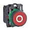 Schneider Electric Push Button Operator, Flush, Momentary Action, Not Applicable Release, Non-Illuminated, Red XB5AA4322 - alternate 1