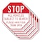Signmission Stop All Vehicles Subject to Search, 10 inch X 10 inch, Aluminum Metal Signs, 5PK OC-A-5Pack-10-244 - alternate 1