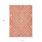 Homeroots 3' X 5' Coral Pink And Ivory Tribal Washable Indoor Outdoor Area Rug 598112 - alternate 2