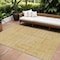 Homeroots 10' X 14' Gold And Ivory Geometric Washable Indoor Outdoor Area Rug 600827 - alternate 1