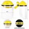Safe Handler Face Shield, Polycarbonate, Yellow BLSH-MS-HVFS-16 - alternate 4