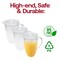 Smarty Had A Party 86 oz. Clear Ribbed Plastic Pitchers, 12PK 5586-CASE - alternate 5