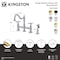 Kingston Brass Bridge Kitchen Faucet with Brass Sprayer, Brushed Nickel KS3278BEXBS - alternate 3