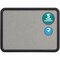 Quartet Granite Cork Board 3ft.x2ft., Black 699370 - alternate 1