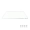 Fab Glass And Mirror 24X36in Rectangle Ultra Clear Glass Table Top, Flat Edge, Low Iron Extra Clear Tempered Glas LI-24x36REC6THFL - alternate 1