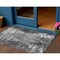 Homeroots 3' X 5' Gray Charcoal And Silver Abstract Washable Indoor Outdoor Area Rug 582920 - alternate 1