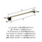 Amerock Blackrock Golden Champagne Contemporary 24 in 610 mm Towel Bar BH36004BBZ - alternate 3