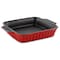 Crock-Pot Denhoff 8 in. Non-Stick Ribbed Casserole in Red 98251.01 - alternate 1