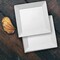Smarty Had A Party 16 x 16 White Square with Groove Rim Plastic Serving Trays 24 Trays, 24PK 7916-CASE - alternate 4