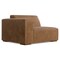 Homeroots 122" Brown Leather Modular Wood Sofa 641023 - alternate 6