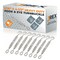 Jrex Safety Galvanized Steel Hook and Eye Turnbuckle - 5/16" x 4-1/2", 8PK GTB516-JR-HE-8PK - alternate 1