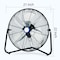 Edendirect Fans, 18 in Blade Dia, 120 V, 2200/3100/4100 CFM IR-SFC1-450B - alternate 7
