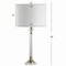 Jonathan Y Mark 28" Crystal/Metal LED Table Lamp, Clear/Brass Gold, 2PK JYL5039A-SET2 - alternate 9