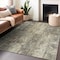 Homeroots 10' X 14' Beige Gold And Khaki Abstract Washable Indoor Outdoor Area Rug 618768 - alternate 4