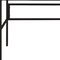 Homeroots 42" White and Black Writing Desk 491478 - alternate 4