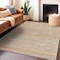 Homeroots 8' X 10' Terra Cotta Striped Washable Indoor Outdoor Area Rug 607989 - alternate 4