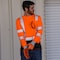 Dome75 Hi-Vis Long Sleeve Shirt, ANSI/ISEA 107-2020 Class 3, 100% Polyester Birds-Eye Mesh, MD DSL1432 - alternate 4