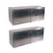 Mytee Products 24inx24inx60in Aluminum Trailer Underbody Tool Box w/ Double Door & Paddle Lock, 2PK TBAL242460-PLALx2 - alternate 1