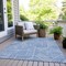Homeroots 10' X 14' Blue And Ivory Abstract Washable Indoor Outdoor Area Rug 594922 - alternate 3