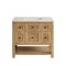 James Martin Vanities Breckenridge 36" Single Vanity, Light Natural Oak, w/ 3 CM Siberian Silestone Top 330-V36-LNO-3SFR - alternate 4