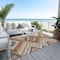 Homeroots 5' X 8' Copper Brown And Beige Tribal Washable Indoor Outdoor Area Rug 598107 - alternate 3