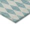 Homeroots 5' X 8' Teal Blue And Ivory Geometric Washable Indoor Outdoor Area Rug 577128 - alternate 5