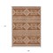 Homeroots 9' X 12' Orange And Ivory Southwestern Washable Indoor Outdoor Area Rug 593712 - alternate 4
