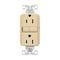Eaton Wiring Devices Eaton Tamper and Weather-Resistant GFCI Receptacle, 125 V, 15 A, NEMA: NEMA 5-15R, Back, Side Wiring TWRGF15V - alternate 1