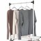 Home-Complete Clothes Drying Rack 2-Level Laundry Drying Rack with 24 Rails, Hanging Bar, 2 Adjustable Wings 82-CRAF16-WHT - alternate 3