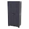 Homeroots 24in Charcoal Plastic Accent Cabinet With Two Doors 668935 - alternate 3