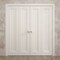 Sartodoors Sliding Closet Double Bi-fold Doors 96 x 84 inches, Ego 5006 Painted White Oak, Sturdy Tracks Mold EGO5006DBF-PWO-96x84 (4* 24x84) - alternate 3