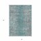 Homeroots 5' X 8' Teal Blue Gray And Charcoal Oriental Washable Indoor Outdoor Area Rug 588841 - alternate 4
