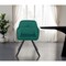 Homeroots Tufted Green And Black Velvet and Metal Dining Arm Chair 521274 - alternate 2