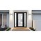 Vdomdoors Front Exterior Prehung FiberGlass Door Frosted Glass / Manux 8102 Matte Black / 2 Sidelight Exterio MANUX8102EXD-BLK-W16+36+16 x H80-RH - alternate 4