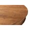 Homeroots 30" Wood Brown Rounded Solid Wood Pedestal Base Dining Table 488593 - alternate 4