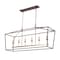 Jonathan Y Pagoda 49" 6-Light Classic Traditional Metal Linear Cage Lantern LED Pendant, Oil Rubbed Bronze/Brass JYL7439D - alternate 6