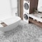 Apollo Tile Toscana 13x16 in. Polished Calacatta Bluette, Thassos White Chevron Mosaic Tile, 5PK APLEML88CV09A - alternate 5